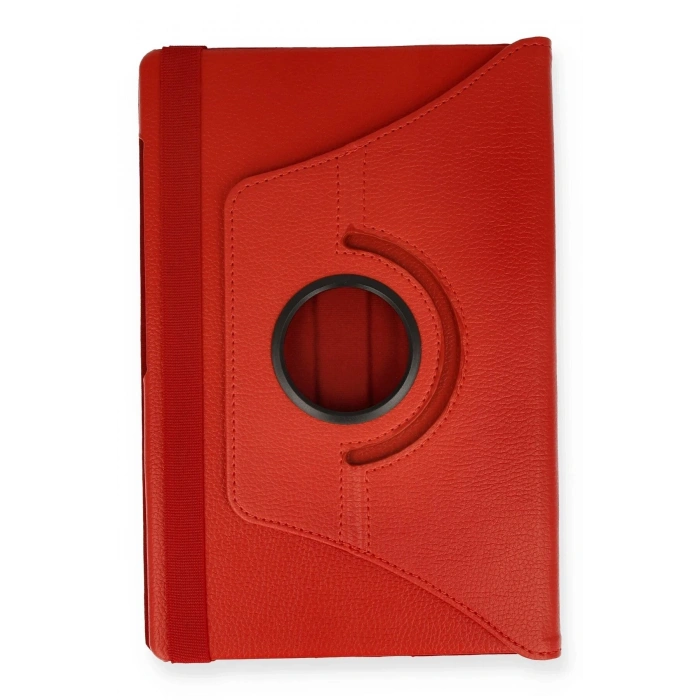 Lenovo M10 FHD Plus X606F Kılıf 360 Tablet Deri Kılıf - Kırmızı