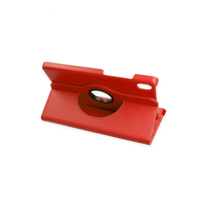 Lenovo Tab M8 Kılıf 360 Tablet Deri Kılıf - Kırmızı