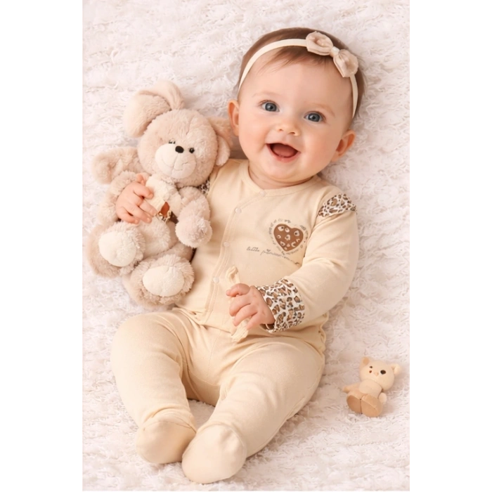 Leopar Desenli 8Li Yeni Doğan Seti