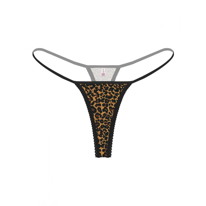  Leopar Desenli Büyük Beden Fantezi String