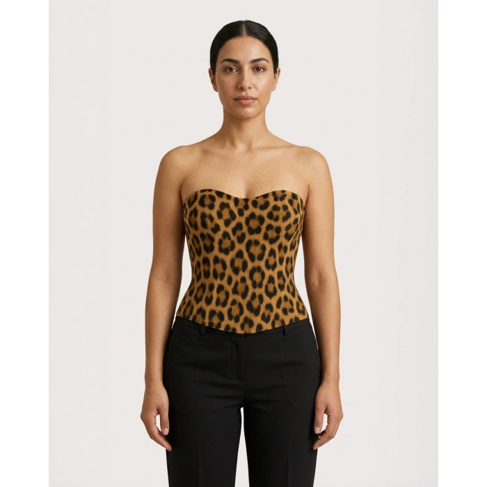MARSİLYAN™ LEOPAR MI  9155 Terletici Büstiyer
