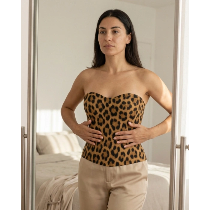 MARSİLYAN™ LEOPAR MI  9155 Terletici Büstiyer