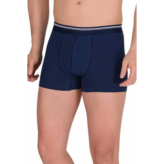Likralı Erkek Büyük Beden Boxer Şort Lacivert 1097B