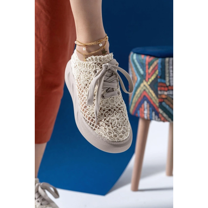 Lucas Bej Örgü Spor Ayakkabı