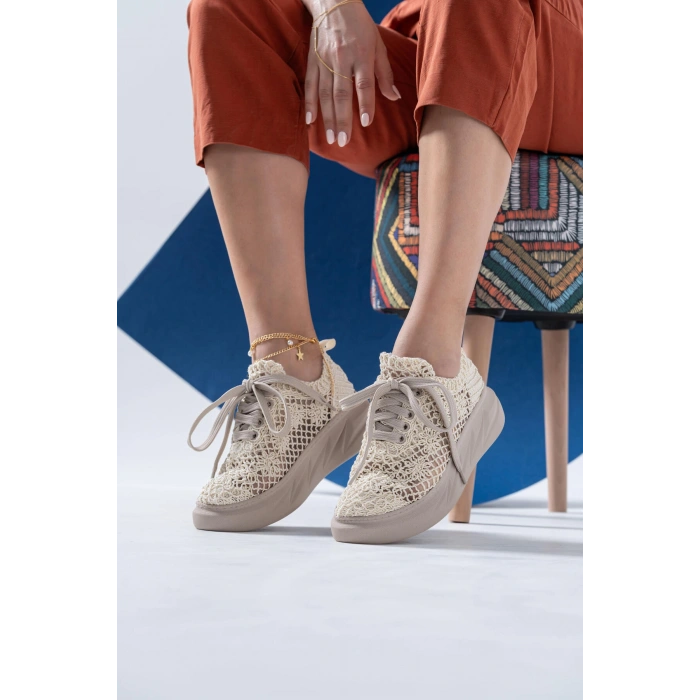 Lucas Bej Örgü Spor Ayakkabı