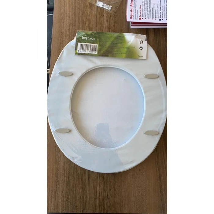 Lüks Klozet Kapağı Desenli Düz Kalın Süngerli -14054