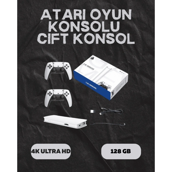 M15 Retro Konsol – 20.000 Oyunlu, Çift Gamepadli, 4k Hdmı