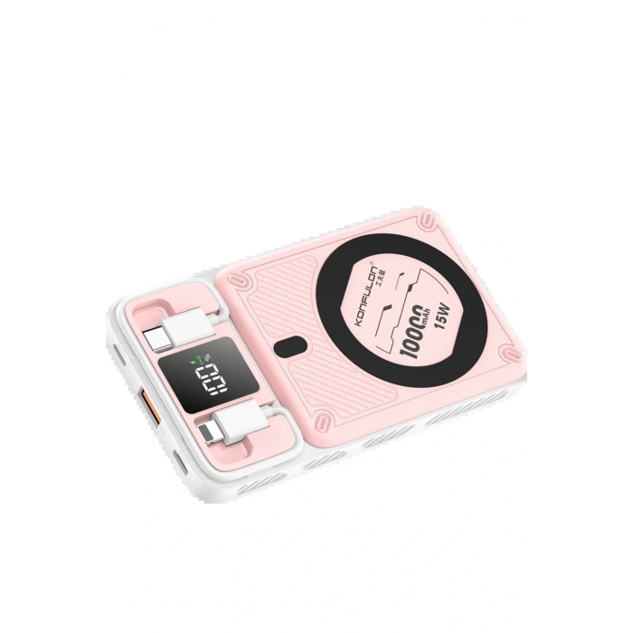 M25W 10.000 mAh 20W PD Magsafe Powerbank - Pembe