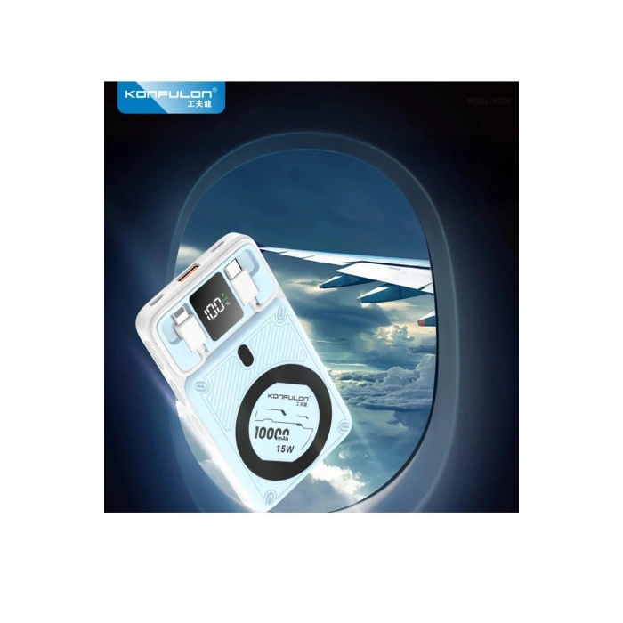 M25W 10.000 mAh 20W PD Magsafe Powerbank - Pembe