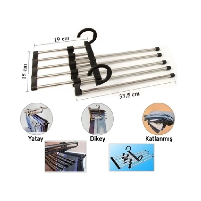 Magic Hanger 5in1 Pantolon Askısı (4887)