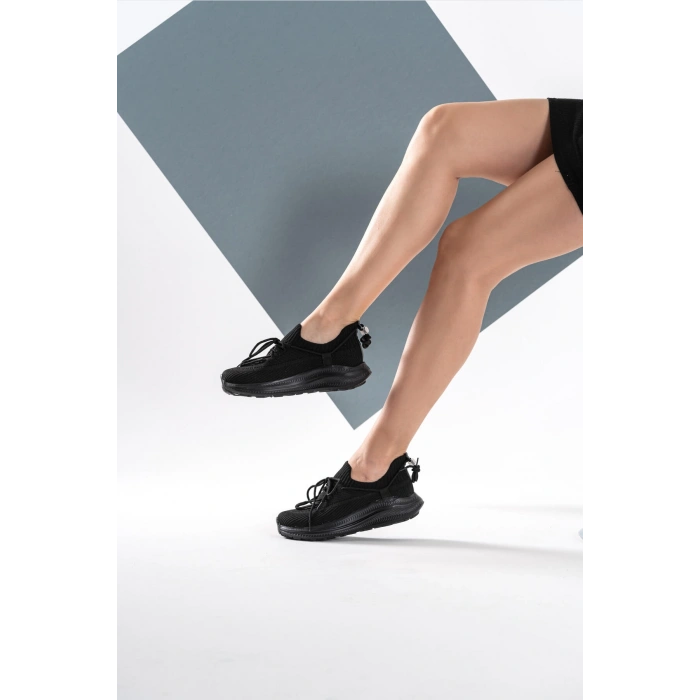 Magnolia Siyah Triko Spor Ayakkabı