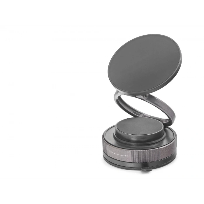 Magsafe Uyumlu Manyetik Vantuzlu 360° Döner Araç Içi Telefon Tutucu Metal - Siyah HDX8027