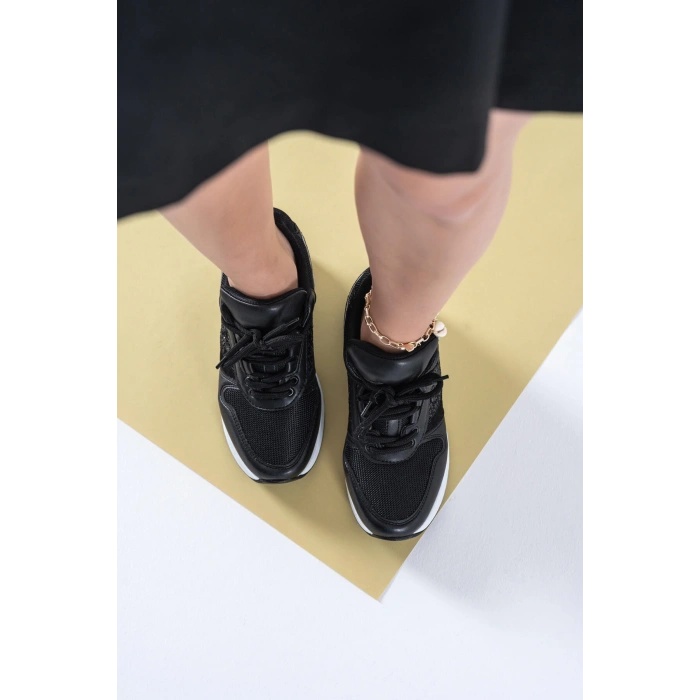 Maisie Siyah Gizli Ökçe Spor Ayakkabı