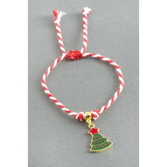 Makrome Yılbaşı Bilekliği