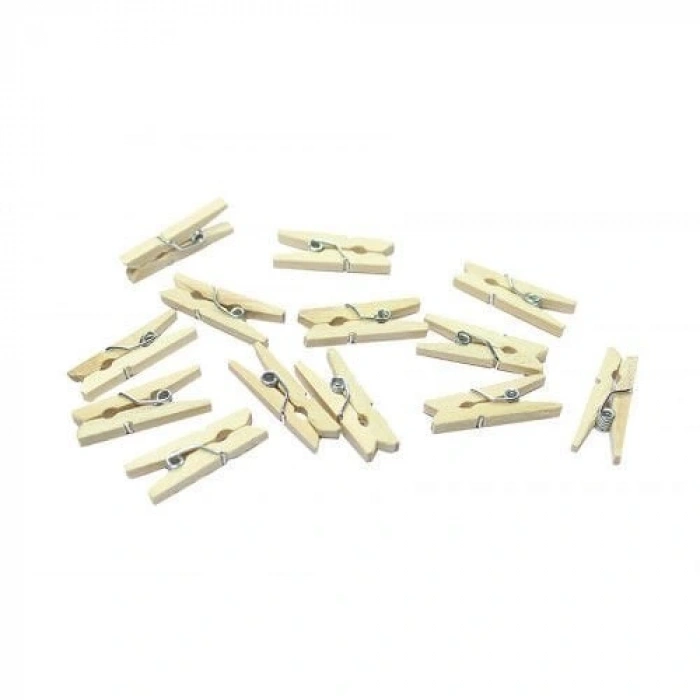 Mandal Mini Ahşap Mandal (10 Adet)