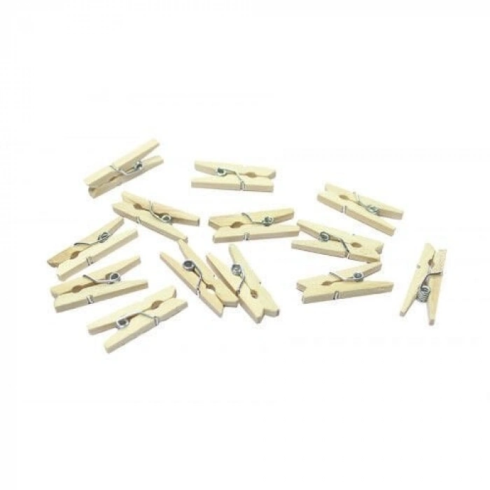 Mandal Mini Ahşap Mandal (100 Adet)