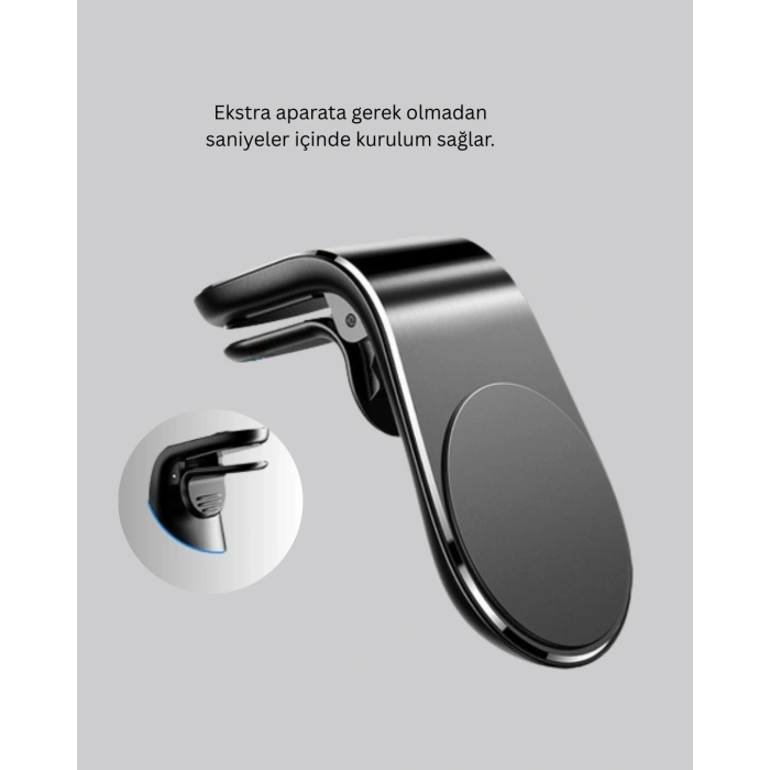 Manyetik Araç Telefon Tutucu – 360° Döner Kalorifer Petekli