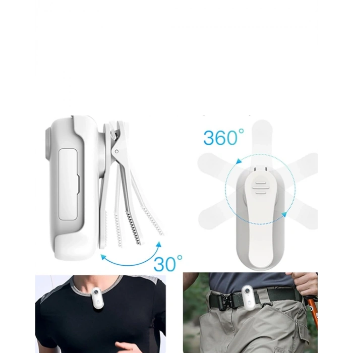 Manyetik Klipsli Mini Aksiyon Kamera 4k Wifi Bağlantılı Geniş Açılı Lens