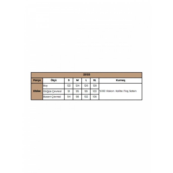 MARSiLYAN- %100 Viskon Desenli Uzun Kollu Saten Elbise