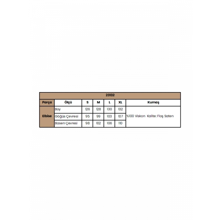 MARSiLYAN-  %100 Viskon Uzun Kollu Saten Elbise