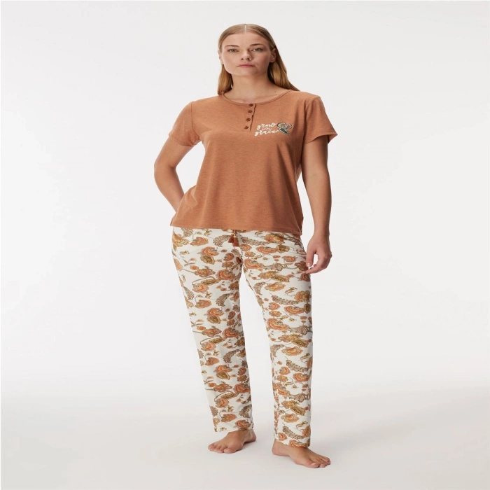 MARSiLYAN- 11364 Kadın T-Shirt ve Pantolon Takım