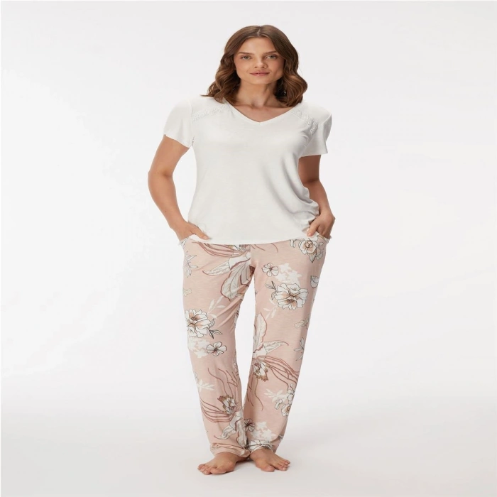MARSiLYAN- 11396 Kadın T-Shirt ve Pantolon Takım