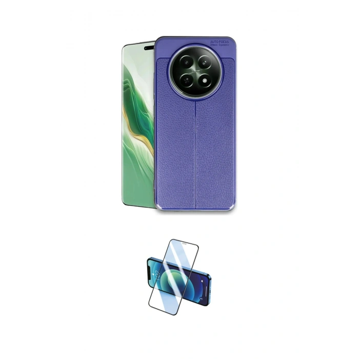 MARSİLYAN™- 12 5G Kılıf Doruk Klasik Özel Seri - Siyah 3D Antistatik Cam Ekran Koruyucu