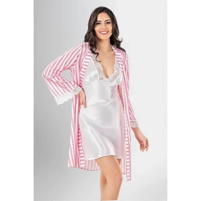 MARSiLYAN-  2 li Kısa Sabahlık Takımı Desenli