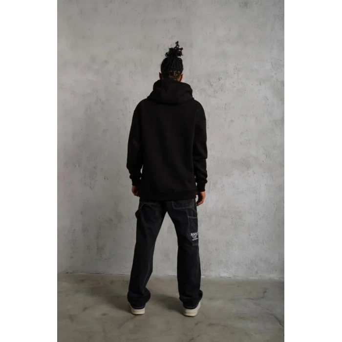 MARSiLYAN- 3 İplik Kapşonlu Sweatshirt Hoodie - Siyah