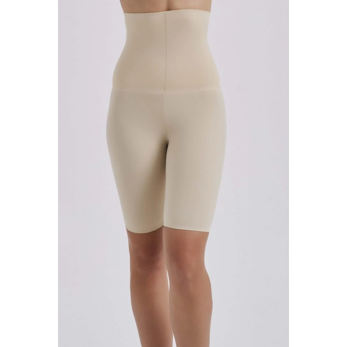MARSiLYAN- 4007 Poliyamid Lazer Kesim Göbek Toparlayıcı Short
