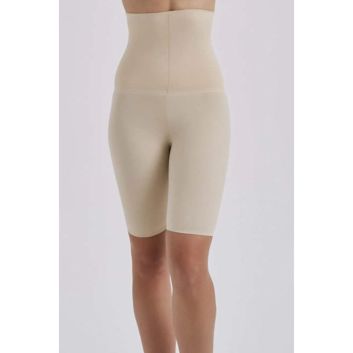 MARSiLYAN- 4007 Poliyamid Lazer Kesim Göbek Toparlayıcı Short