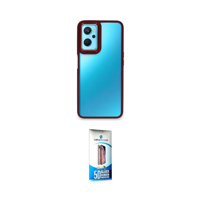 MARSİLYAN™- 9i 4G Kılıf Eksen Doku Prime - Siyah 5D Eko Cam Ekran Koruyucu