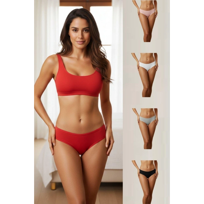 MARSiLYAN- ANI DÜZ BRAZİLİAN 5 Lİ KÜLOT KADIN ANIDÜZ5