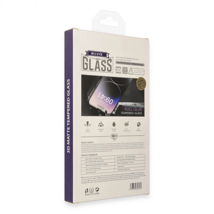 MARSİLYAN™- Apple İphone 11 Bilvis 3d Mat Cam Ekran Koruyucu