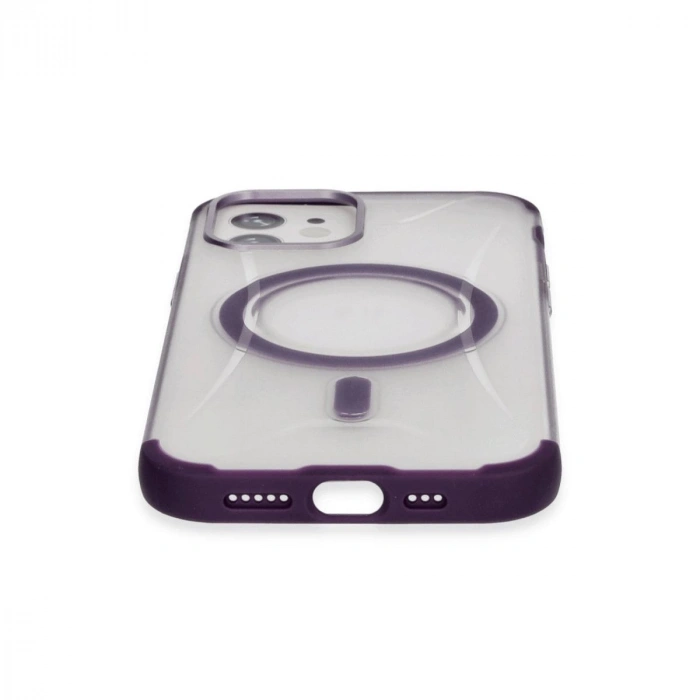 MARSİLYAN™-  Apple İphone 11 Hilton Magsafe Kapak - Derin Mor