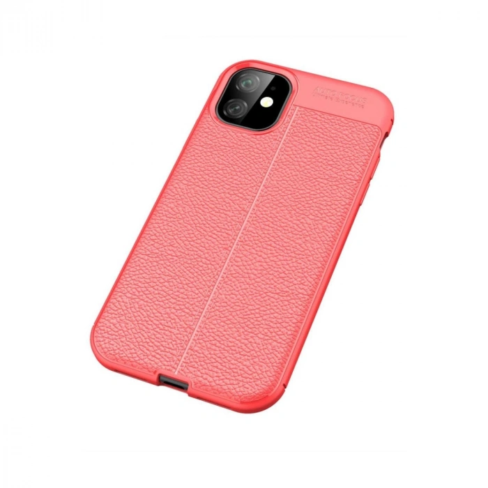 MARSİLYAN™- Apple İphone 11 Kılıf Auto Focus Kapak - Kırmızı