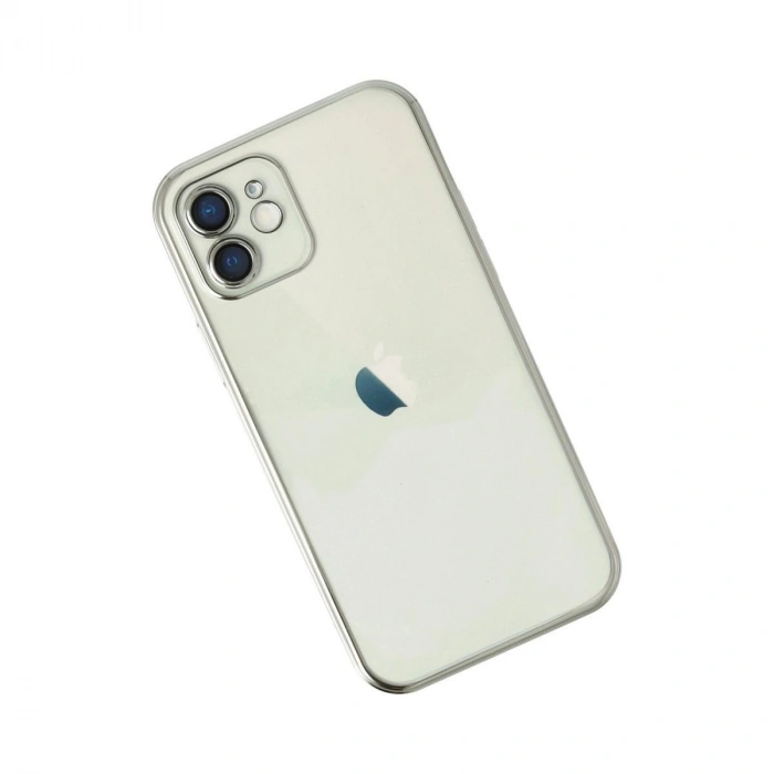 MARSİLYAN™- Apple İphone 11 Kılıf Razer Lensli Silikon - Gümüş