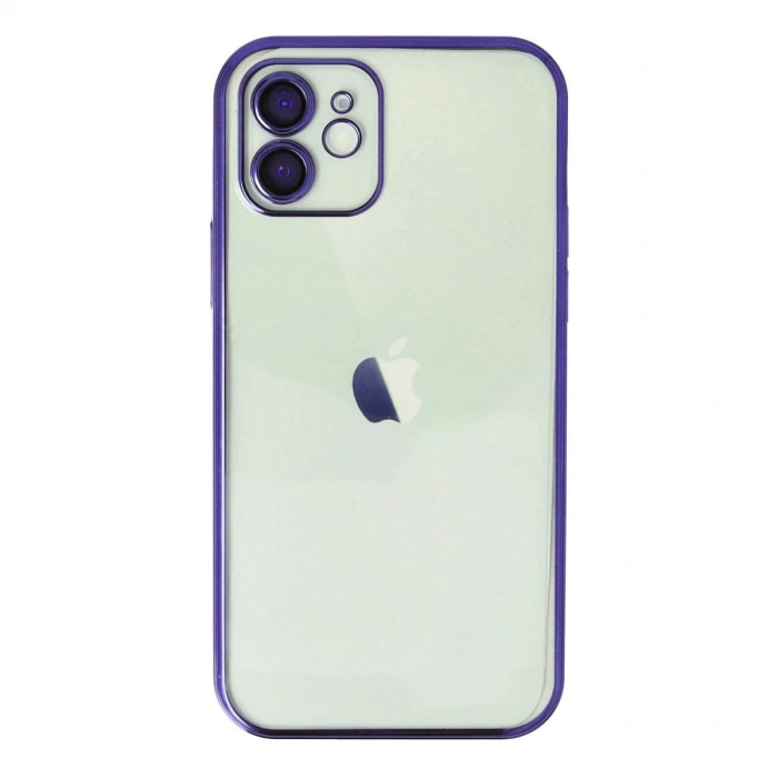 MARSİLYAN™- Apple İphone 11 Kılıf Razer Lensli Silikon - Mor