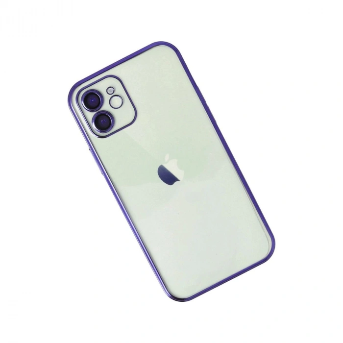 MARSİLYAN™- Apple İphone 11 Kılıf Razer Lensli Silikon - Mor