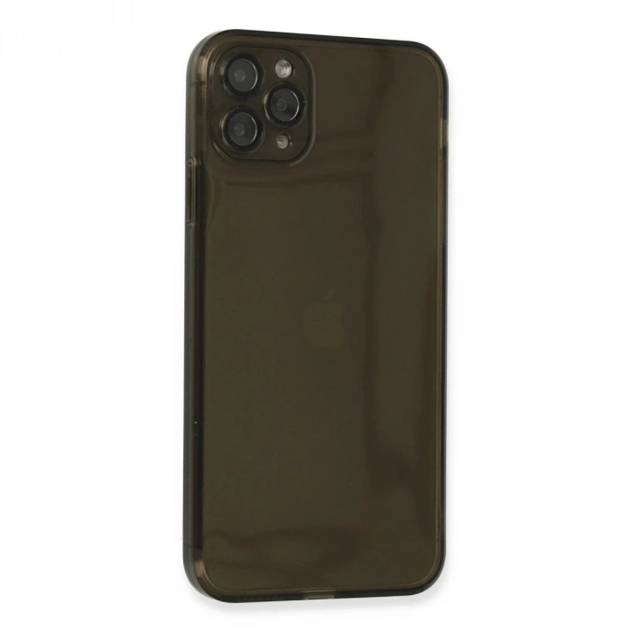 MARSİLYAN™- Apple İphone 11 Pro Kılıf Fly Lens Silikon - Siyah