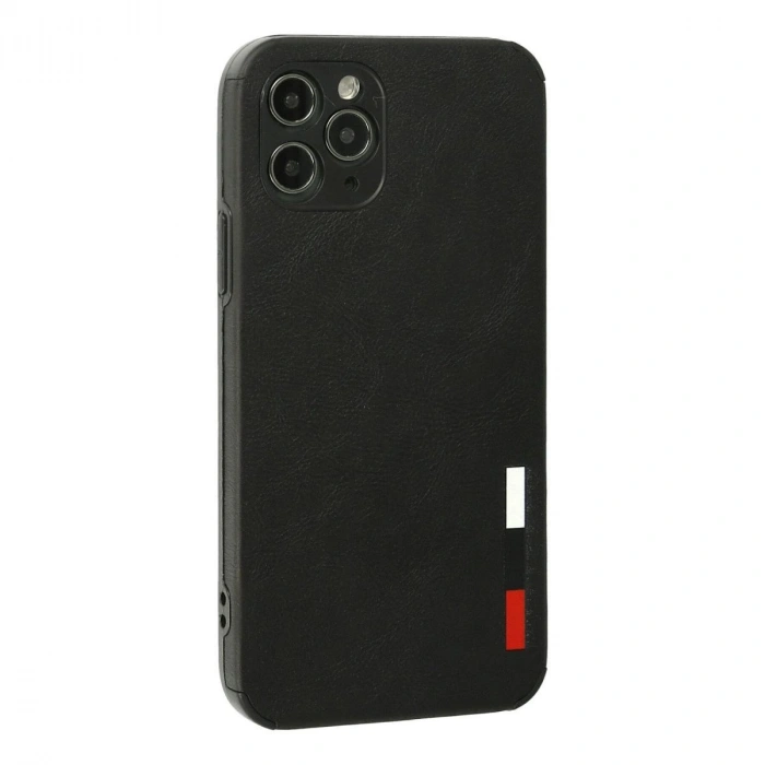 MARSİLYAN™- Apple İphone 11 Pro Kılıf Loop Deri Silikon - Siyah