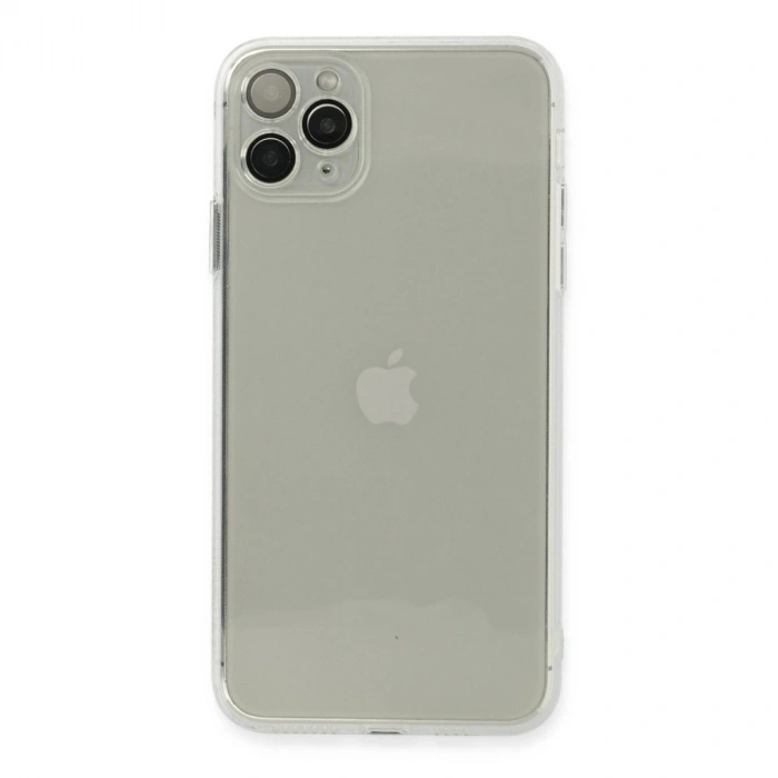 MARSİLYAN™- Apple İphone 11 Pro Max Kılıf Fly Lens Silikon - Şeffaf