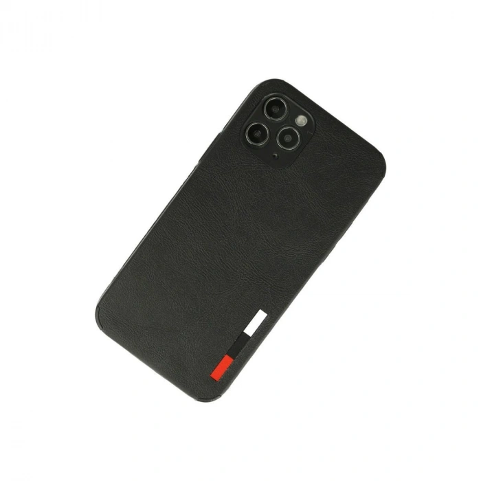 MARSİLYAN™- Apple İphone 11 Pro Max Kılıf Loop Deri Silikon - Siyah