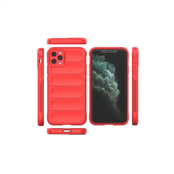 MARSİLYAN™- Apple İphone 11 Pro Max Kılıf Optimum Silikon - Kırmızı