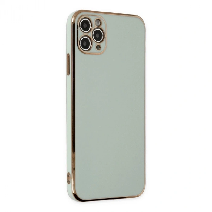 MARSİLYAN™- Apple İphone 11 Pro Max Kılıf Volet Silikon - Açık Yeşil