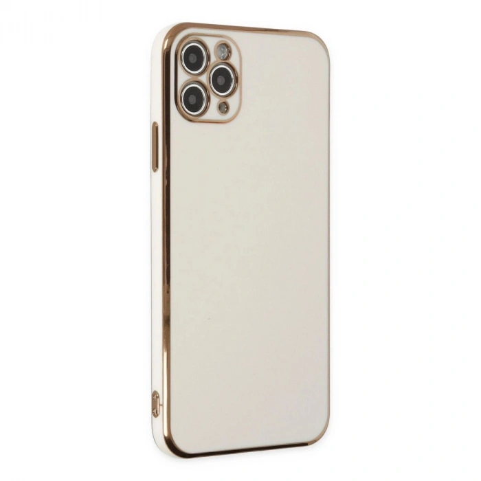 MARSİLYAN™- Apple İphone 11 Pro Max Kılıf Volet Silikon - Beyaz
