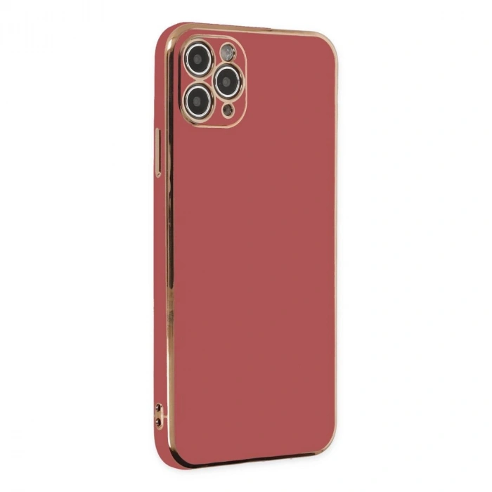 MARSİLYAN™- Apple İphone 11 Pro Max Kılıf Volet Silikon - Kırmızı