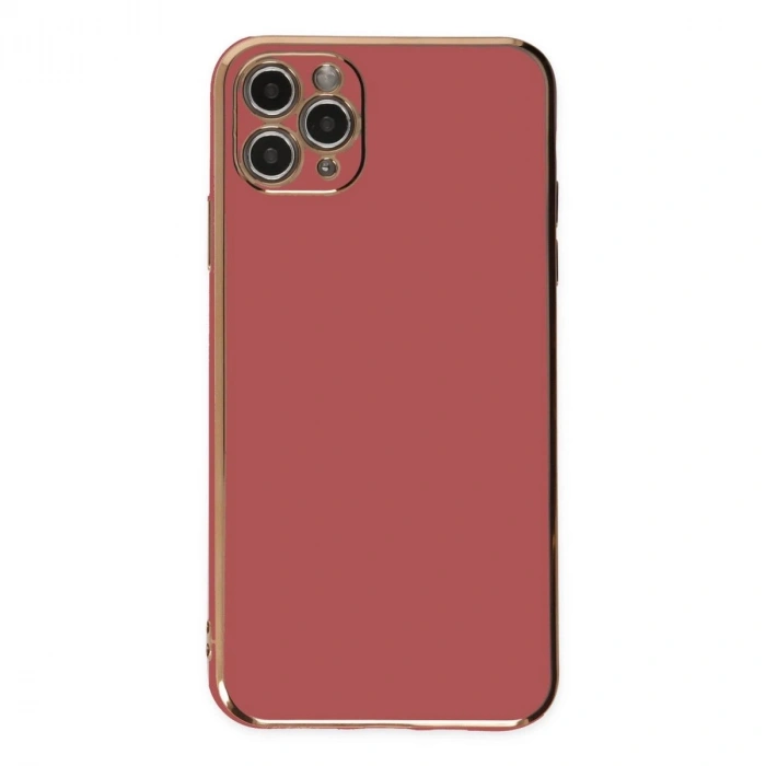MARSİLYAN™- Apple İphone 11 Pro Max Kılıf Volet Silikon - Kırmızı
