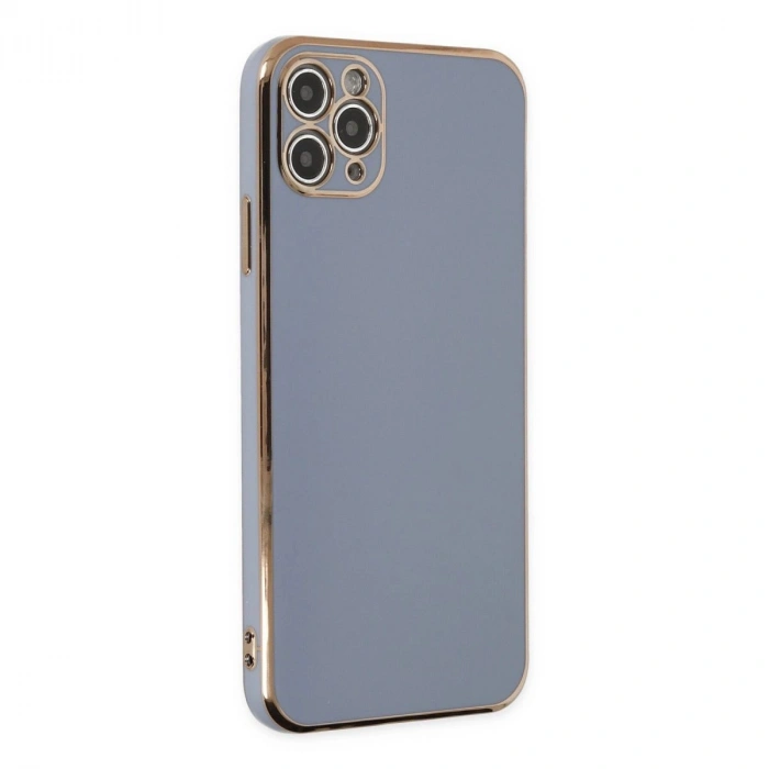 MARSİLYAN™- Apple İphone 11 Pro Max Kılıf Volet Silikon - Mavi