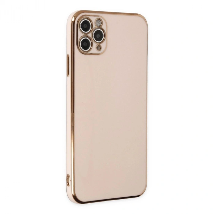 MARSİLYAN™- Apple İphone 11 Pro Max Kılıf Volet Silikon - Pembe